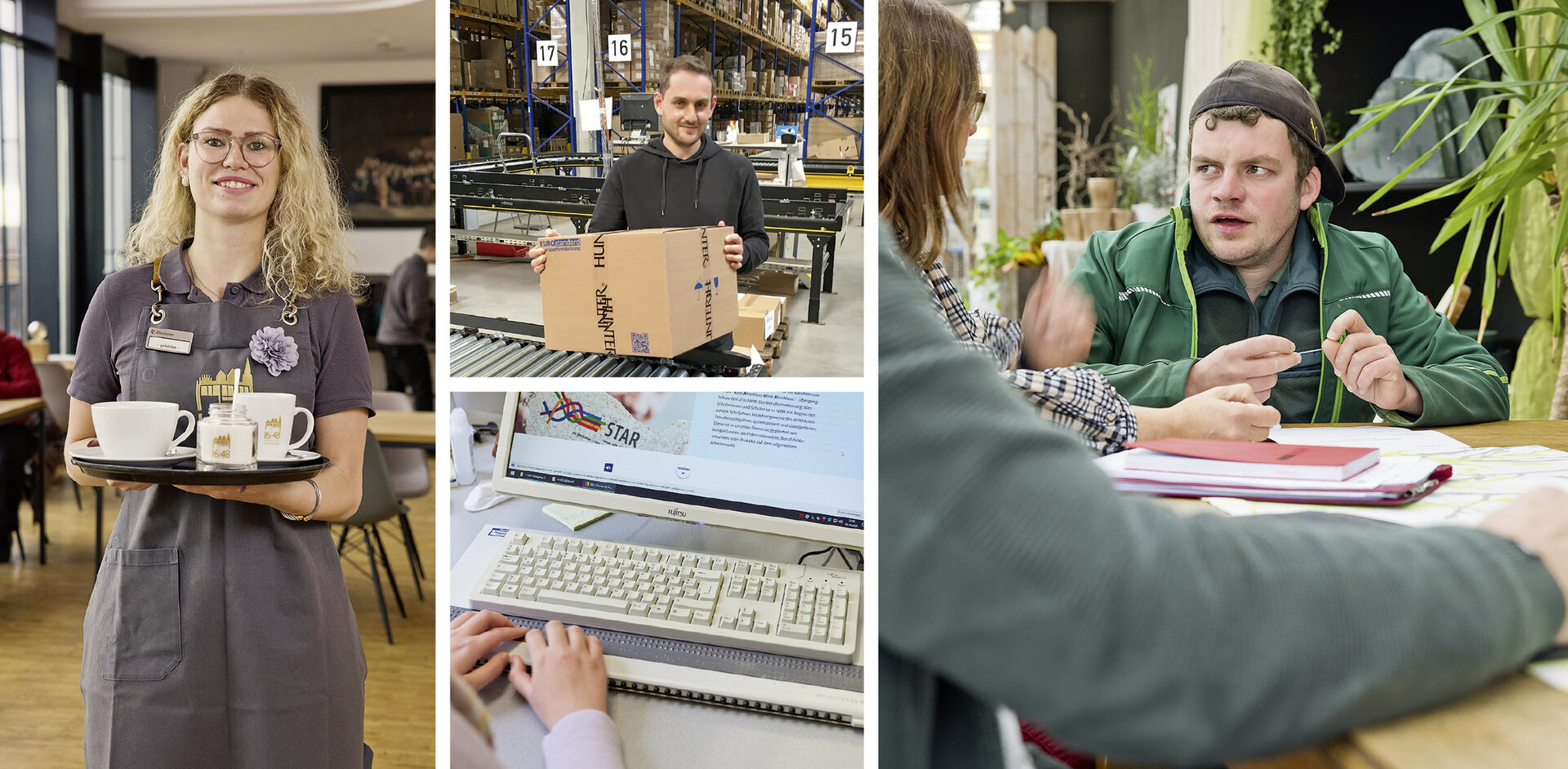 Collage mit Beispielbildern für die Arbeitsbereiche des IFD